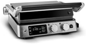 Resim Karaca Compact Steel Sear and Grill Inox 2008 Döküm Izgara ve Tost Makinesi 6 Dilim Kapasiteli 