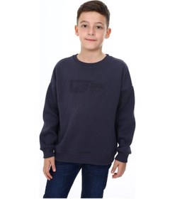 Resim Toontoy Kids Toontoy Erkek Çocuk Best Mood Baskılı Sweatshirt Füme 