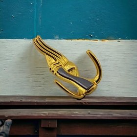 Resim Badem10 Efsane Askı Portmanto Metal Vestiyer Duvar Dolap Elbise Askısı Gold Mobilya Kapı Askılığı Aparatı 