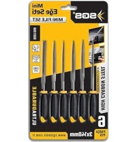 Resim 6 Parça Mini Eğe Seti, 3x140 Mm Metal El Aleti 