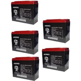 Resim Monero 12V-20 AMPER DİK E-BIKE AKÜ 5'LÜ PAKET 24 amper ebatlarında EBATLAR: 180 x 78 x 170mm 
