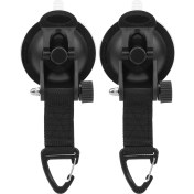 Resim Spibicyy 2 Adet Araba Vantuzlu Çapa Sabitleme Kancası Çadır Tente Tente Tekne Kamp Seyahat ve Açık, Üç Köşeli (Yurt Dışından) 