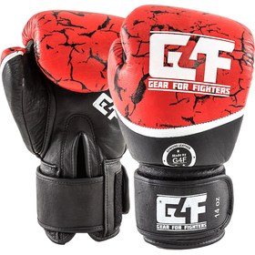 Resim G4F Earth Orjinal Napa Derisi Kırmızı Kick Boks Eldiveni - 14 OZ 