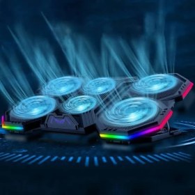 Resim Idock F12-1 2600RPM Yüksek Devirli Fan Gaming Laptop Soğutucu Stand 