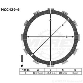 Resim Yamaha Yz 80 Debriyaj Balatası 