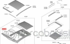 Resim Kia X Ceed Sunroof Ön Panel Camı Orijinal | 81620J7000 