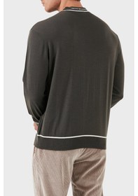 Resim Emporio Armani Erkek Kazak 6d1mxh 1mjlz F626 Haki Haki 