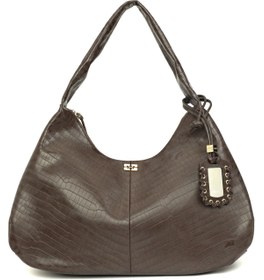 Resim GANNI Bou Koyu Kahverengi Kadın Deri Çanta 