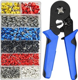 Resim Hallow Yüksük Sıkma Aracı Kiti Yüksük Crimper Pense 1200 Adet K9996 