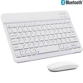 Resim DUHALINE Acer Iconia A10 10.1" Tablet İçin Uyumlu Slim Şarjlı Türkçe Bluetooth Klavye ve Mouse Seti 