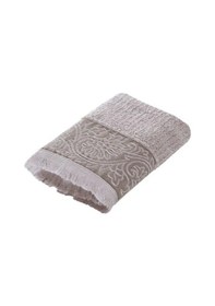 Resim Bambu Kabartma Bordürlü El Havlusu - Lila Lila 