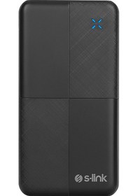 Resim S-link Ip-g12n 10000mah Micro+usb+ Type-c Giriş+çıkış Siyah Taşınabilir Pil Şarj Cihazı Powerbank Siyah 