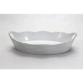 Resim T. Concept Porselen Oval Fırın Kabı Sezar Pan 