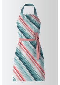 Resim Ays Home Exclusive Uzun Mint Çizgili Mutfak Önlüğü 