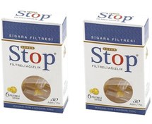 Resim Stop Filtreli Ağızlık Sigara Filtresi 30 lu x 2 Paket 