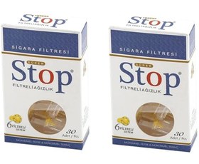 Resim Stop Filtreli Ağızlık Sigara Filtresi 30 lu x 2 Paket 