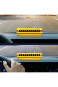 Resim AutoFresh Çevirmeli Ayarlı Torpido Üstü Silindir Numaratör - Geçici Park Numarası Aparatı 