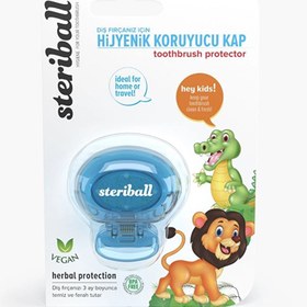Resim Steriball Çocuk Aslan Fırça Koruyucu Kap (Açık Mavi) - Gratis 
