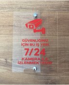 Resim Güvenlik Kamerası Uyarı Tabelası 