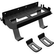 Resim Ximistore9 Siyah Oyun Konsolu Duvar Takımı: Oyun Aksesuarı Depolama Rafları, Dikey-yatay Kancılar Ve Vida Seti Dahil 