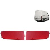 Resim Mercedes Sprinter W906 06-16 Ve Crafter 2e Arka Tampon Reflektörleri - Sol + Sağ, Kırmızı Abs Malzeme, Tam Uyumlu 