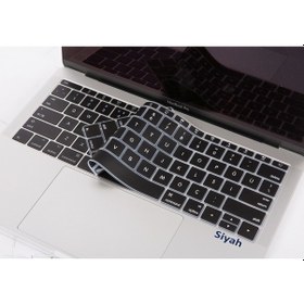 Resim Macbook Pro Klavye Koruyucu 12-13Inc A1708 A1534 İngilizce Türkçe Siyah 
