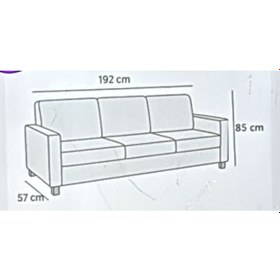 Resim Altın Kelebek Jakarlı Streç Kaplama Maxi Çekyat Koltuk Örtüsü 3+3 -kahverengi kahve 