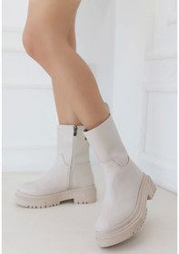 Resim Liara Bej Cilt Topuklu Bot Çok Renkli 