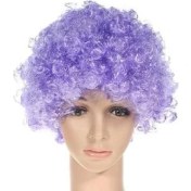 Resim Mor Renkli Kıvırcık Peruk 