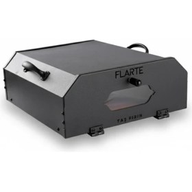 Resim Flarte Ocak Üstü Taş Fırın 30X30 Hacim 10-20 lt Metal Materyal ile Modern Tasarım CAMLI 