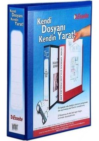 Resim Esselte Plastik Klasör A4 4 Mekanizmalı 30 Mm Halkalı Mavi 