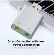 Resim Xindoker Usb Harici Ses Kartı - Bilgisayar İçin Kulaklık Ve Mikrofon Dönüştürücü Siyah 