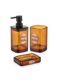 Resim The Mia Globe Banyo Seti 3 Parça Amber 330 Ml Bny0029 