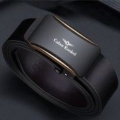 Resim Erkeklerin Otomatik Tokalı Gerçek Deri İnek Derisi Kemer İş İçin, Moda Kayış Kemer 