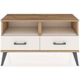 Resim Arges Şifonyer 2 Raflı 2 Çekmeceli 88x30x48 Çam-aytaşı Aytaşı 