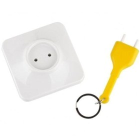 Resim Carneil Plastik Fiş Priz Şeklinde Anahtar Kaybetme Önleyici Yuva Asorti 