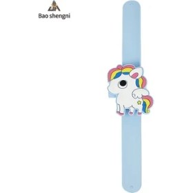 Resim Caven Denton Mavi Karikatür/izle/çin'de Yapılan Oyuncaklar Yeni Tasarım Tokat Bileklik Tipi Kız Erkek Silikon LED Dijital Güzel Desenli Çocuk Oyuncak Izle (Yurt Dışından) 