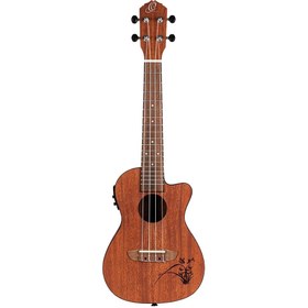 Resim Ortega RU5MM-CE Concert Elektro Ukulele (Natural) 