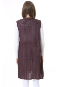 Resim Fresh&Moda Kadın Triko Mevsimlik Araboy Merserize Büyük Beden Anne Yelek 