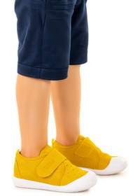 Resim Kiko Kids Daffy Cırtlı Erkek Bebek İlk Adım Panduf Ayakkabı 