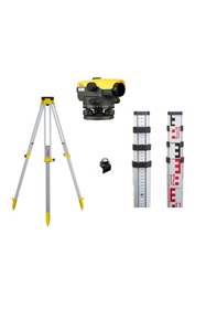 Resim Leica NA532 Optik Nivo Seti Tripod+5 m Mira (32x) 