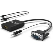 Resim Inca VGA To HDMI Çevirici + USB Güç Adaptörü + Ses Kablosu (HDMI Dişi VGA Erkek ) IVTH-02 