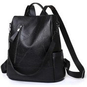 Resim Yeni Büyük Kapasiteli Hırsızlığa Karşı Omuz Çantaları Sıcak Kadın Sırt Çantası Black Black Siyah 