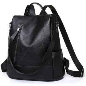 Resim Yeni Büyük Kapasiteli Hırsızlığa Karşı Omuz Çantaları Sıcak Kadın Sırt Çantası Black Black Siyah 