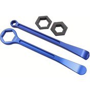 Resim Xuweiwei Blue Off-road Lastik Levye Motorcycle Tamir Alet Seti Hex Anahtarlı Demir Ve Kaldıraç 