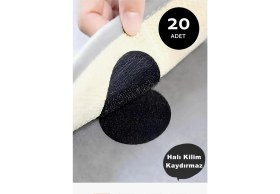 Resim Syn Aksesuar 20'li Halı Kilim Koltuk Örtüsü Sabitleyici Kaydırmaz Cırt Yıkanabilir Kendinden Yapışkanlı Ped 