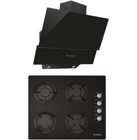 Resim Alveus Pure GLS 640 - MOD 3000 Siyah Ankastre Set 