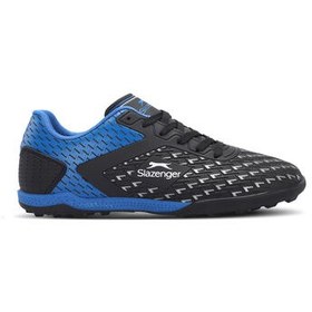 Resim Slazenger CYCLE I Erkek Halı Saha Siyah / Mavi Futbol Ayakkabısı 