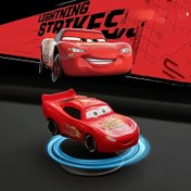 Resim 1 Adet Disney Lightning McQueen Araba Süsü, Yaratıcı Kayar Thunder McQueen Crusoe Dönen Süs - Animasyonlu Havai Fişekler ve Pullu Alüminyum Araç Gösterge Paneli Dekorasyonu, Araba Severler İçin Mükemmel Aksesuarlar | Dinamik 
