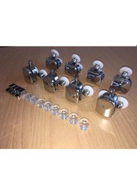 Resim Cam Düz Ve Oval Duşakabin Tekeri Teker Rulmanı Krom 8 Li Seti Diğer 